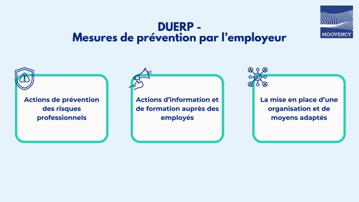 DUERP - Mesures de prévention de l'employeur
